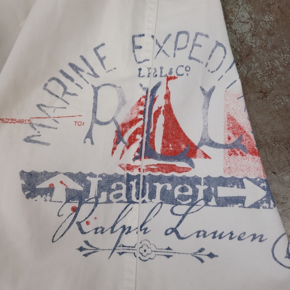 LAUREN JEANS CO. RALPH LAUREN NAUTICAL SHORTS SZ 14 - Picture 8 of 8